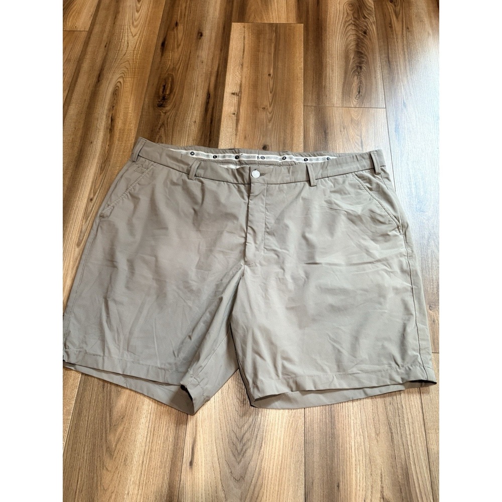 Ballin Golf Shorts Chino Beige Men's 42 Flat Front 9" Inseam Summer‎ Casual